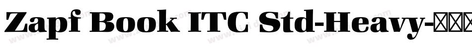 Zapf Book ITC Std-Heavy字体转换